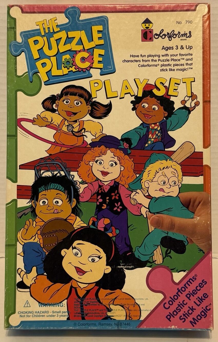 Colorforms The Puzzle Place Playset #790 1995 Vintage FREE SHIPPING